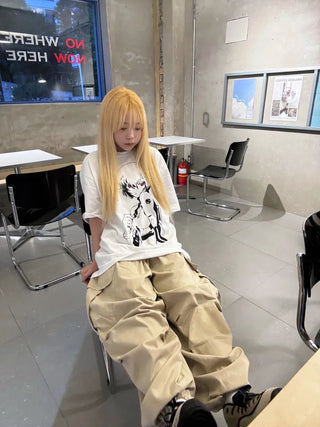 Soyo Keyring Elastic Waist Wide Pants