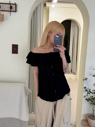 Bano Delicate Fit Frill Off-Shoulder
