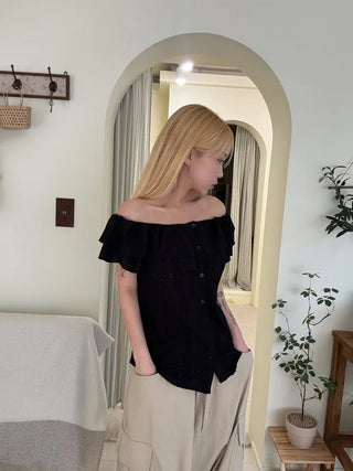 Bano Delicate Fit Frill Off-Shoulder