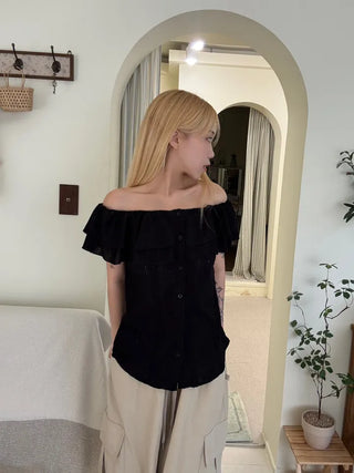 Bano Delicate Fit Frill Off-Shoulder