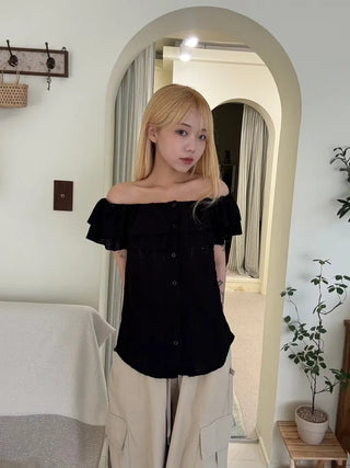 Bano Delicate Fit Frill Off-Shoulder