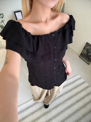 Bano Delicate Fit Frill Off-Shoulder