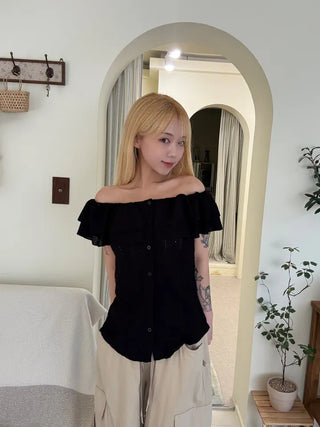 Bano Delicate Fit Frill Off-Shoulder