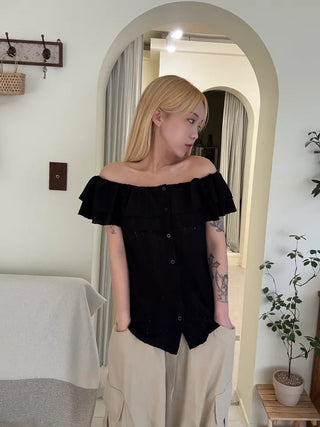 Bano Delicate Fit Frill Off-Shoulder