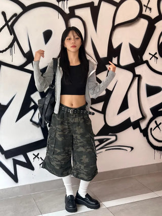 Rebe Basic Crop Long Sleeve T-shirt Daily Innerwear for Spring, Autumn, and Winter