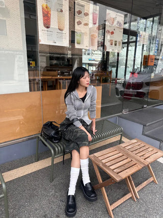Rebe Basic Crop Long Sleeve T-shirt Daily Innerwear for Spring, Autumn, and Winter