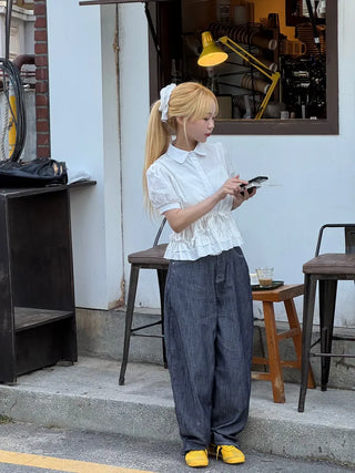 Ravi Non-Faded Raw Denim Pants