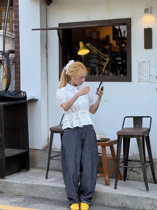 Ravi Non-Faded Raw Denim Pants