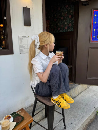 Ravi Non-Faded Raw Denim Pants