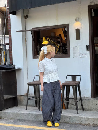 Ravi Non-Faded Raw Denim Pants