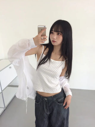Yandu Avant-fit See-through Zip-up Hoodie