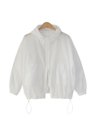 Yandu Avant-fit See-through Zip-up Hoodie