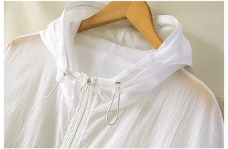 Yandu Avant-fit See-through Zip-up Hoodie