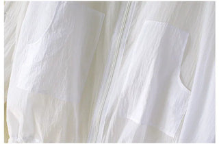 Yandu Avant-fit See-through Zip-up Hoodie
