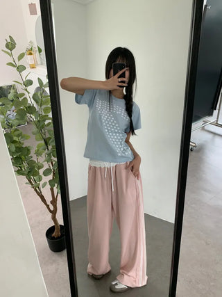 Lee Mong Star Semi-Crop Short Sleeve Tee