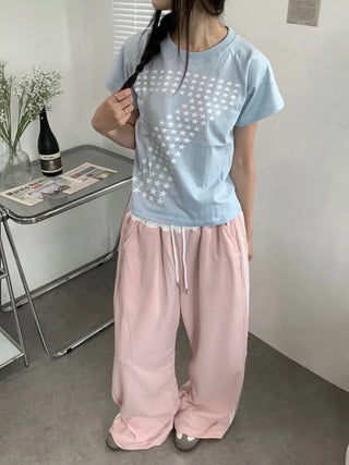Lee Mong Star Semi-Crop Short Sleeve Tee