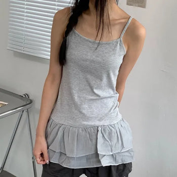 Bron Hem Lace Layered Dress
