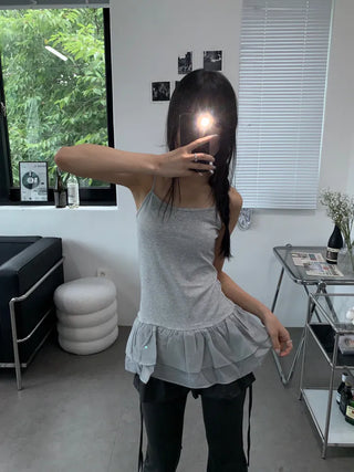 Bron Hem Lace Layered Dress