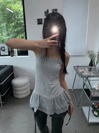 Bron Hem Lace Layered Dress
