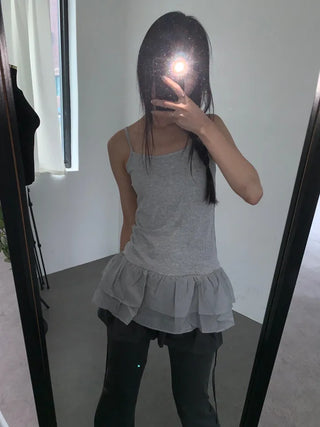 Bron Hem Lace Layered Dress