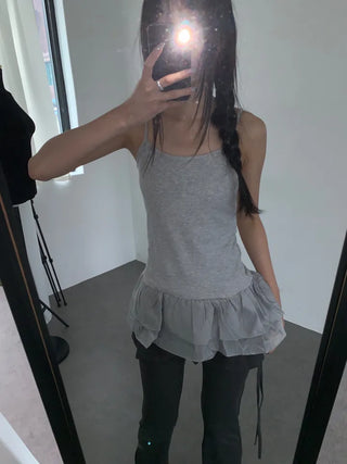 Bron Hem Lace Layered Dress