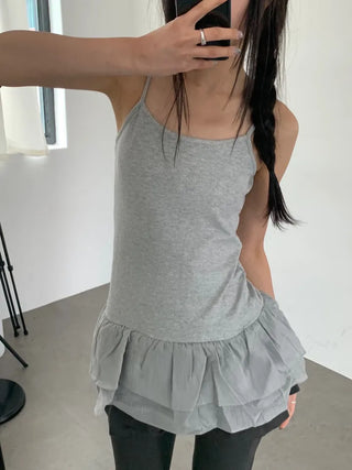 Bron Hem Lace Layered Dress