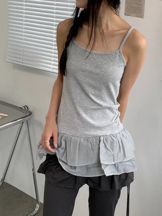 Bron Hem Lace Layered Dress