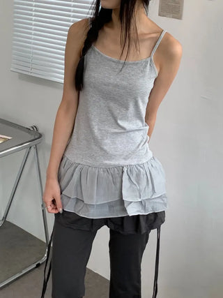Bron Hem Lace Layered Dress