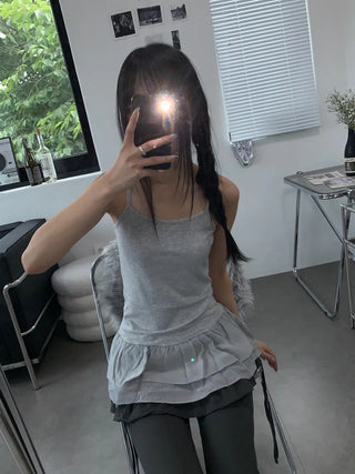 Bron Hem Lace Layered Dress