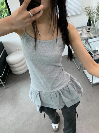 Bron Hem Lace Layered Dress