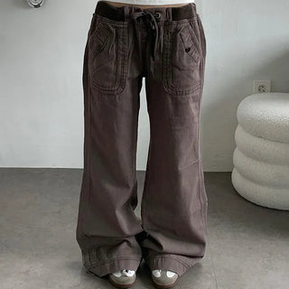Sori Vintage Back Pocket Elastic Pants