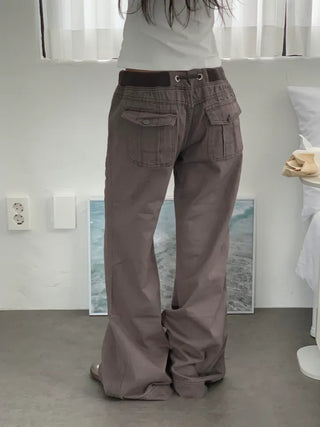 Sori Vintage Back Pocket Elastic Pants