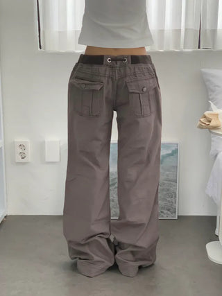 Sori Vintage Back Pocket Elastic Pants