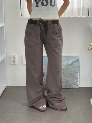 Sori Vintage Back Pocket Elastic Pants