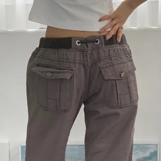 Sori Vintage Back Pocket Elastic Pants