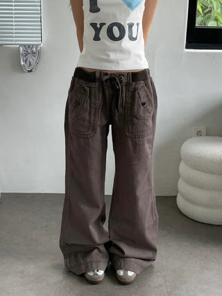 Sori Vintage Back Pocket Elastic Pants
