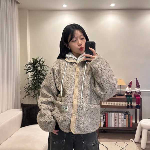 Groming Reversible Boucle Padded Jumper