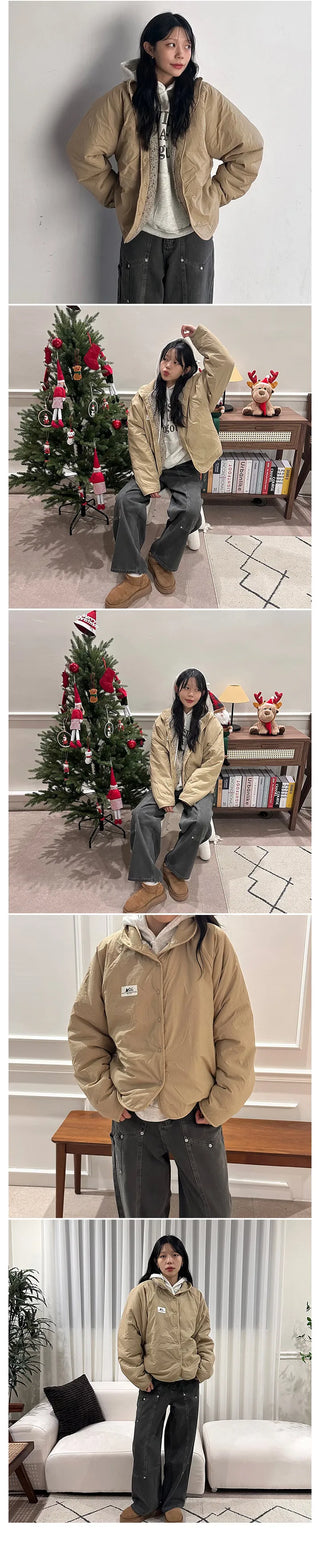 Groming Reversible Boucle Padded Jumper