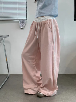 By Two-Line Lace Training Pants