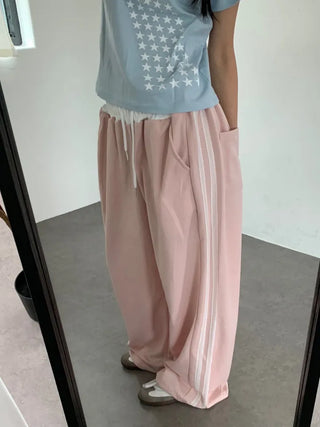 By Two-Line Lace Training Pants