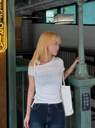 Rimu Side Shirred One-Off Shoulder