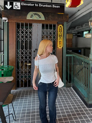 Rimu Side Shirred One-Off Shoulder