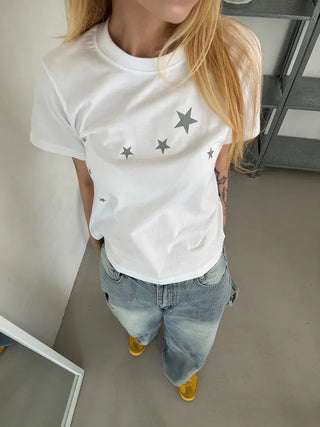 Are Hip Mood Basic Semi Crop Top