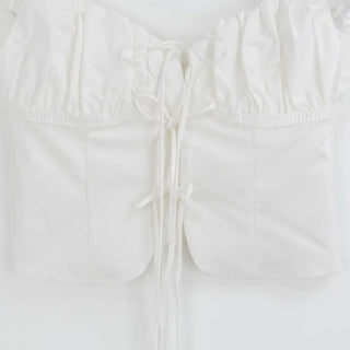 Nori Lovely Shirring Crop Blouse