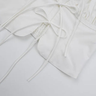 Nori Lovely Shirring Crop Blouse