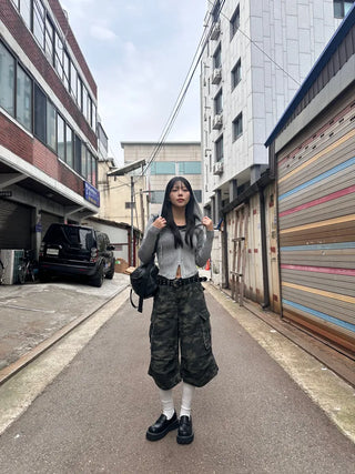 Tio Ribbed Zip-Up Hoodie Knit Vintage Unique Transitional Season