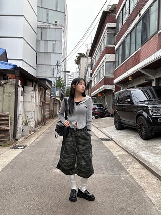 Tio Ribbed Zip-Up Hoodie Knit Vintage Unique Transitional Season