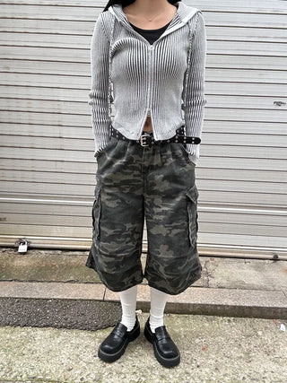 Tio Ribbed Zip-Up Hoodie Knit Vintage Unique Transitional Season