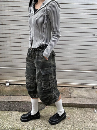 Tio Ribbed Zip-Up Hoodie Knit Vintage Unique Transitional Season