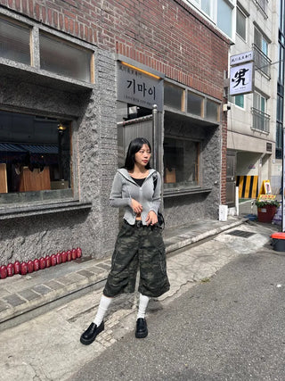 Tio Ribbed Zip-Up Hoodie Knit Vintage Unique Transitional Season